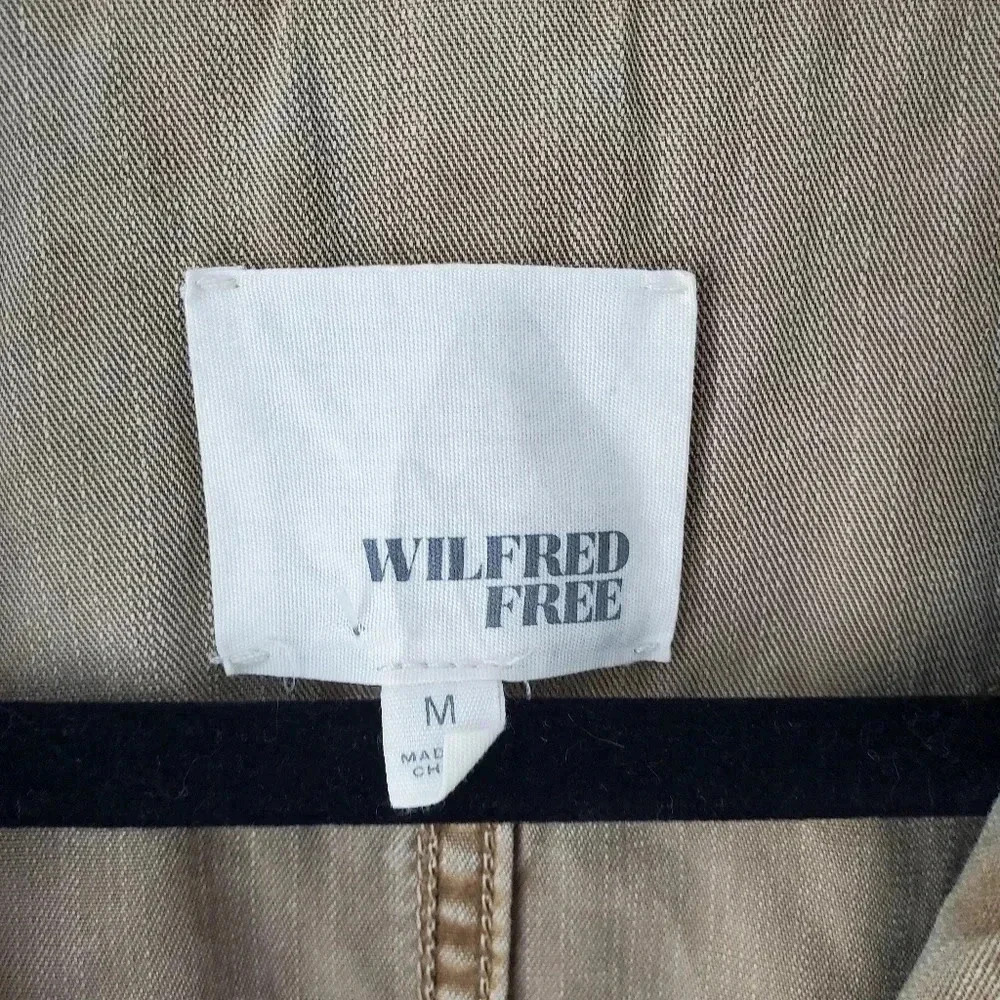 Aritzia Wilfred Lyocell Cotton Trench Coat Tan Belted Lightweight Minimalist - Picture 4 of 13